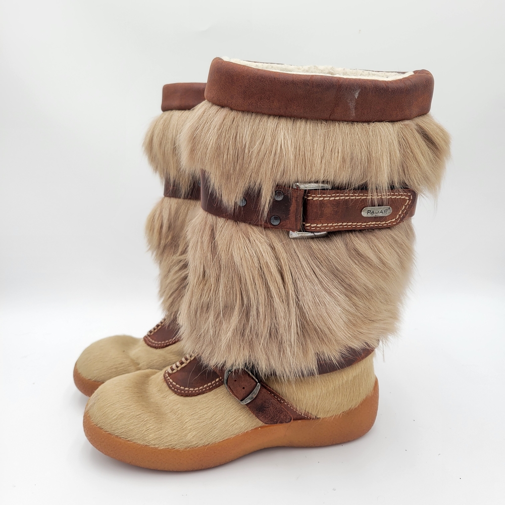 Pajar Tan Fur Trim Winter Boots
